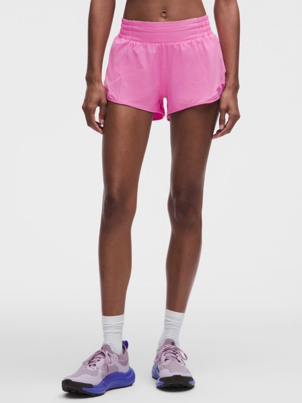 Lululemon Hotty Hot Hugh-Rise Lined short 2.5" Sonic Pink